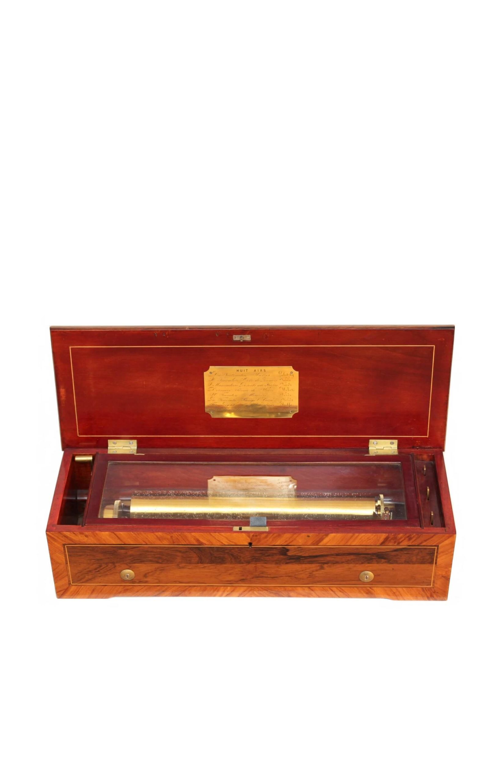 Swiss-LeCoultre-Geneva-rosewood-marquetry-antique-cylinder-music-box-mechanical-music-8 air-