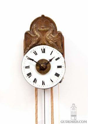 German-Black-Forest-Joseph-Sorg-tropfen-miniature-striking-alarm-antique-wall-clock-