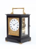 English-Edward-John-Dent-London-the Strand-ebonised-antique-giant-striking-carriage-travel-clock-