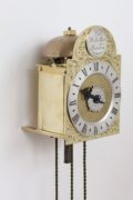 English-small-brass-alarm-travel-lantern-antique-wall-clock-william-webster-london-