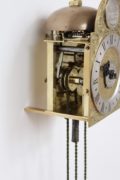 English-small-brass-alarm-travel-lantern-antique-wall-clock-william-webster-london-