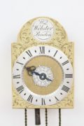 English-small-brass-alarm-travel-lantern-antique-wall-clock-william-webster-london-