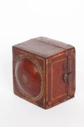 German-Austrian-brass-square-alarm-antique-travel-clock-travel-case-