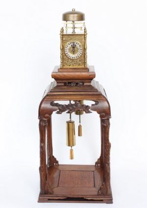 Japan-Japanese-yagura-dokei-lantern-striking-alarm-calendar-antique-stand-antique-clock-