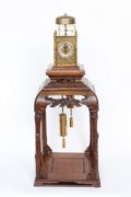 Japan-Japanese-yagura-dokei-lantern-striking-alarm-calendar-antique-stand-antique--clock-