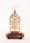 English-british-brass-victorian-neo-gothic-skeleton-balance-antique-clock-