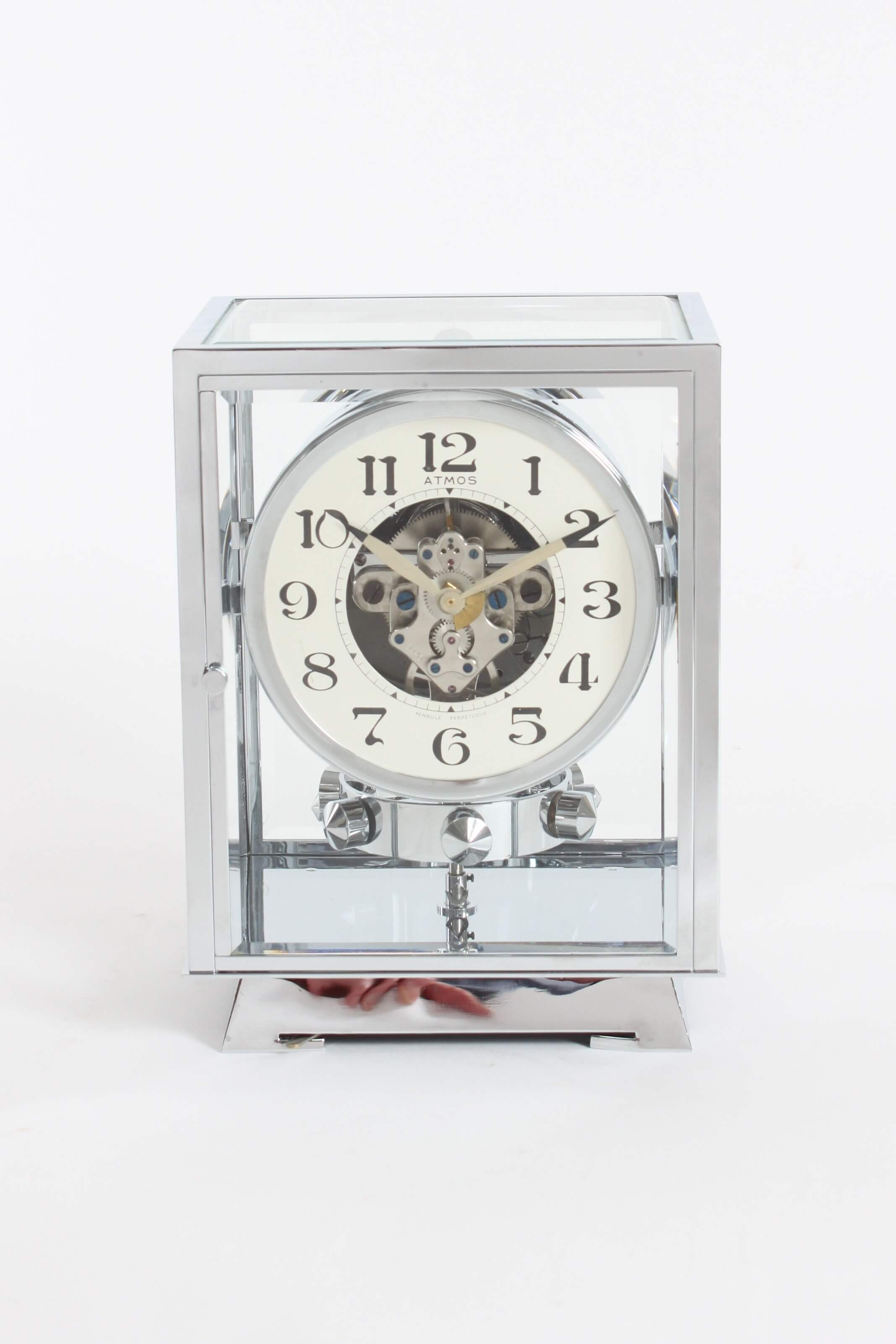Swiss-French-nickel-art-deco-jean-leon-reutter-atmos-clock-antique-clock-