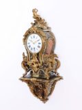 French-Louis XV-Boulle-marquetry-bracket-cartel-Melon-Paris-gilt-bronze-antique-clock-