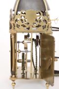 French-regence-brass-miniature-alarm-lantern-antique-wall-clock-Paris-
