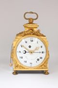 Swiss-French-ormolu-gilt-bronze-Louis XVI-pendule-officier-travel-antique-clock-Robert-Courvoisier-