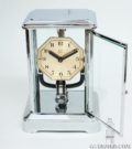 French-chrome-art-deco-electric-bulle-clock-antique-table-clock-