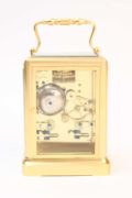 French-one-piece-brass-antique-carriage-travel-clock-jules-paris-escapement-