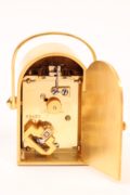 Miniature-French-arched-antique-travel-boudoir-gilt-brass-arched-carriage-clock-