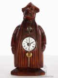 French-miniature-carved-walnut-Neuburger-Paris-sculptural-zappler-antique-collectable-clock-