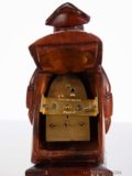 French-miniature-carved-walnut-Neuburger-Paris-sculptural-zappler-antique-collectable-clock-