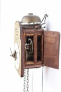 German-black-forest-wood-brass-miniature-Sorg-alarm-wall-antique-clock-