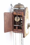 German-black-forest-wood-brass-miniature-Sorg-alarm-wall-antique-clock-