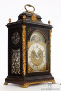 English-ebonized-brass-mounted-Dutch-striking-alarm-moonphase-date-bracket-table-antique-clock-Smith-London-