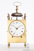 French-Swiss-brass-striking-alarm-repeating-capucine-travel-antique-clock-