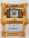 French-gilt-brass-anglaise-case-antique-carriage-clock-striking-date-moonphase-grande-sonnerie-calendar-