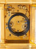 French-gilt-brass-anglaise-case-antique-carriage-clock-striking-date-moonphase-grande-sonnerie-calendar-