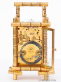 French-paris-gilt-brass-bamboo-case-striking-alarm-oriental-japanned-porcelain-panels-antique-carriage Clock-