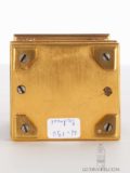 Miniature-French-gilt-brass-anglaise-case-cloisonne-enamel-antique-travel-carriage-clock-