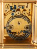 French-gilt-brass-gorge-case-striking-repeating-alarm-margaine-antique-carriage-clock-