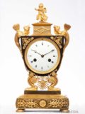 French-Empire-gilt-patinated-bronze-vase-urn-mantel-clock-ormolu-classical-mythical-antique-clock-pendule-