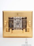 French Gilt Brass Anglaise Striking Alarm Musical Antique Travel Carriage Clock Breguet Paris-
