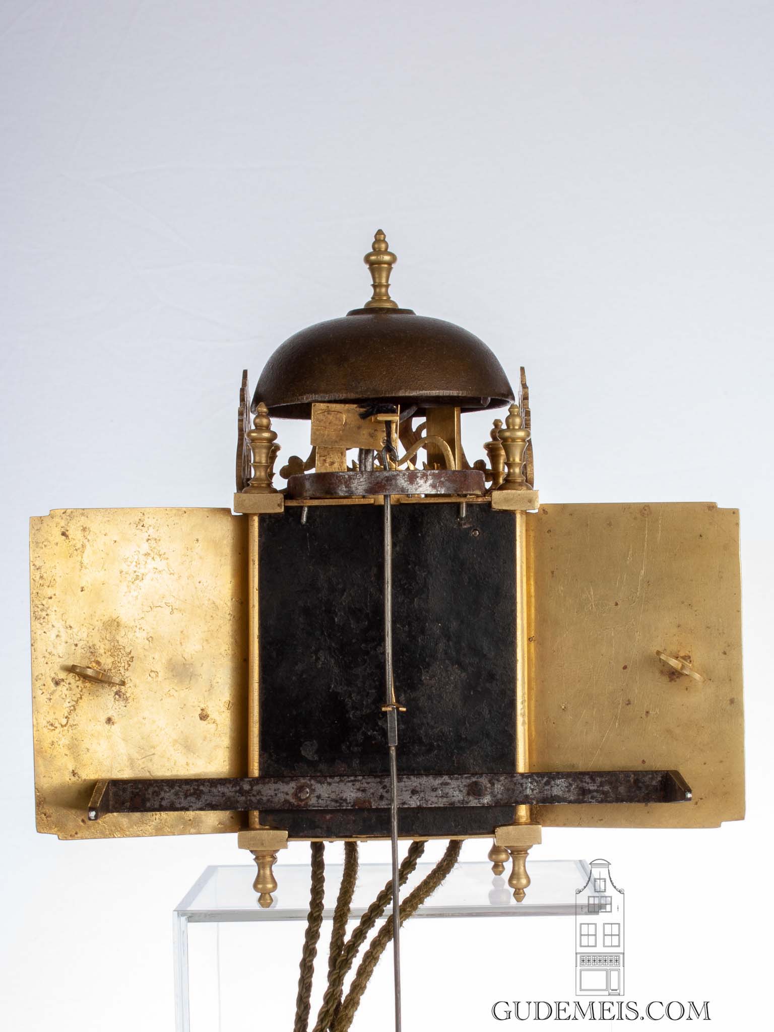French-miniature-brass-lantern-alarm-bedroom-antique-lantern-clock