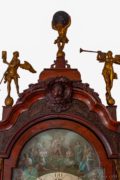 Dutch-Amsterdam-burr-walnut-Louis XV-painted-dial-musical-mechanism-Dutch-striking-full-calendar-moonphase-antique-longcase-clock