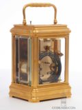 French-gilt-brass-gorge-case-striking-repeating-carriage-antique-travel-clock-engraved-paris