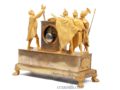 Oath-of-the-horatii-French-Empire-sculptural-gilt-bronze-striking-antique-clock-Jacques-Louis-David-