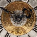 Antique-German-Deutsch-gilt-brass-bronze-quarter-striking-alarm-repeating-hexagonal-horizontal-table-clock-Johann-George-Weijler-Dantzig