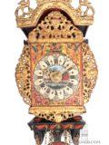 Dutch-miniature-Frisian-Fries-polychrome-iron-striking-alarm-lantern-Stoelschipper-antique-wall-clock-