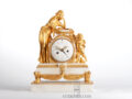 French-Louis XVI-ormolu-marble-gilt-bronze-striking-day-date-indication-model-vion-barancourt-Paris-mantel-clock-pendule-