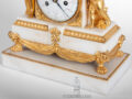 French-Louis XVI-ormolu-marble-gilt-bronze-striking-day-date-indication-model-vion-barancourt-Paris-mantel-clock-pendule-