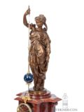 French-Napoleon-III-sculptural-bronze-conical-pendulum-antique-clock-Farcot-Laurent-mystery-striking-