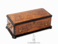 Swiss-burr-walnut-cylinder-music-box-six-air-ouverture-classical-music-box-Rivenc-geneva-