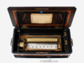 Swiss-burr-walnut-cylinder-music-box-six-air-ouverture-classical-music-box-Rivenc-geneva-