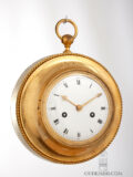 French-empire-cartel-ormolu-gilt-bronze-oeil-de-boeuf-striking-antique-wall-clock-