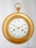 French-empire-cartel-ormolu-gilt-bronze-oeil-de-boeuf-striking-antique-wall-clock-
