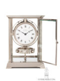 French-art-deco-nickel-chrome-brass-straight-jean-leon-Reutter-patent-atmos-clock-0