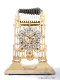 Large-English-brass-neo-gothic-quarter-chiming-victorian-striking-cathedral-church-skeleton-clock-