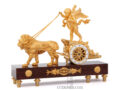 French-empire-gilt-bronze-ormolu-griotte-rouge-chariot-cupid-amor-lion-antique-mantel-clock-