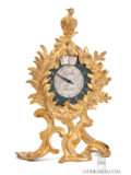 French-miniature-Louis XV-ormolu-gilt-bronze-rococo-night-antique-clock-Lafaitte-paris-