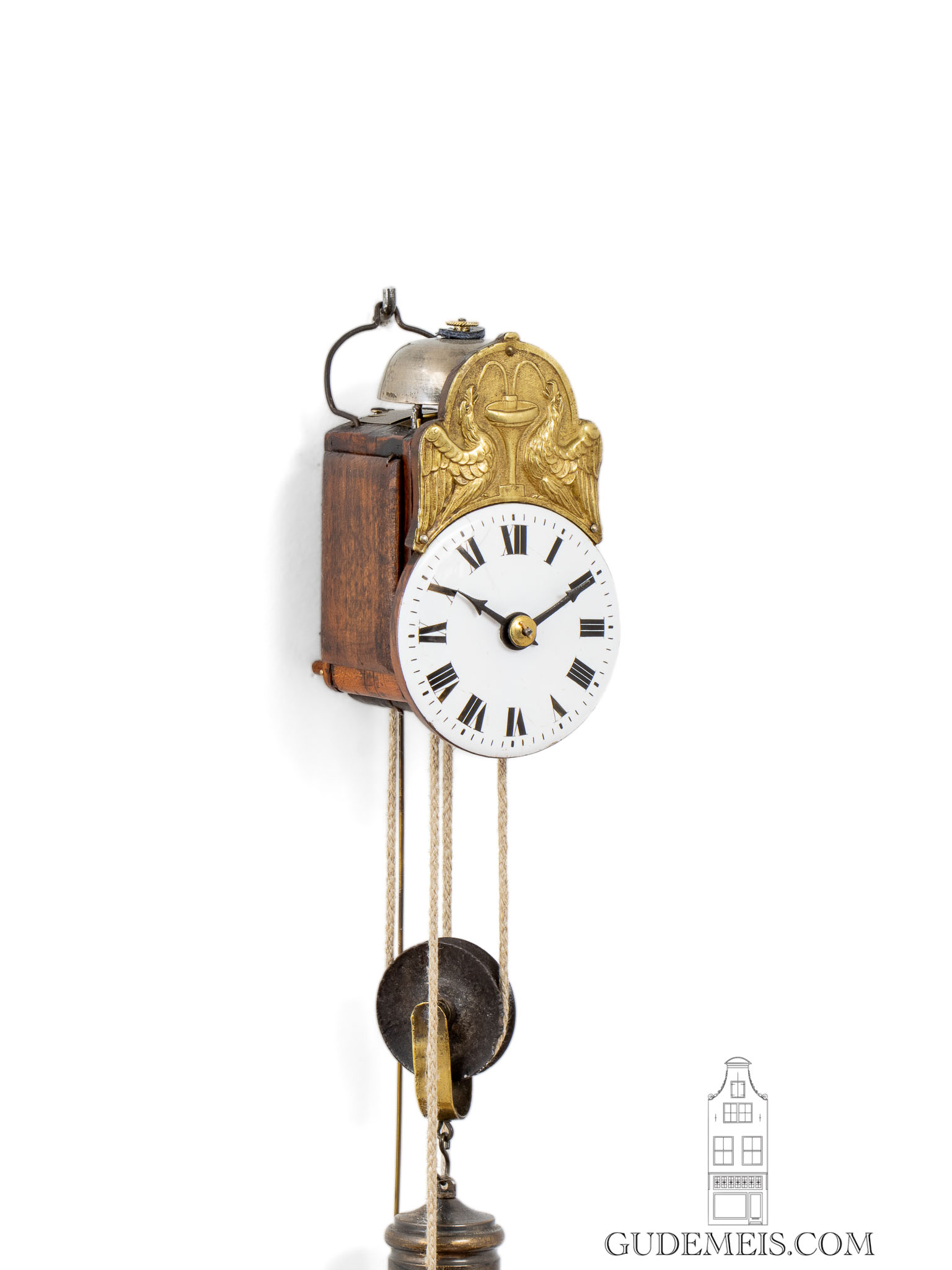 antique-miniature-German-Schwarzwald-Black-Forest-striking-Joseph-Sorg-wall-clock-tropfenuhr-