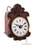 Rare-south-german-black-forest-schwarzwald-carved-miniature-Sorg-wall-antique-clock-