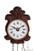 Rare-south-german-black-forest-schwarzwald-carved-miniature-Sorg-wall-antique-clock-